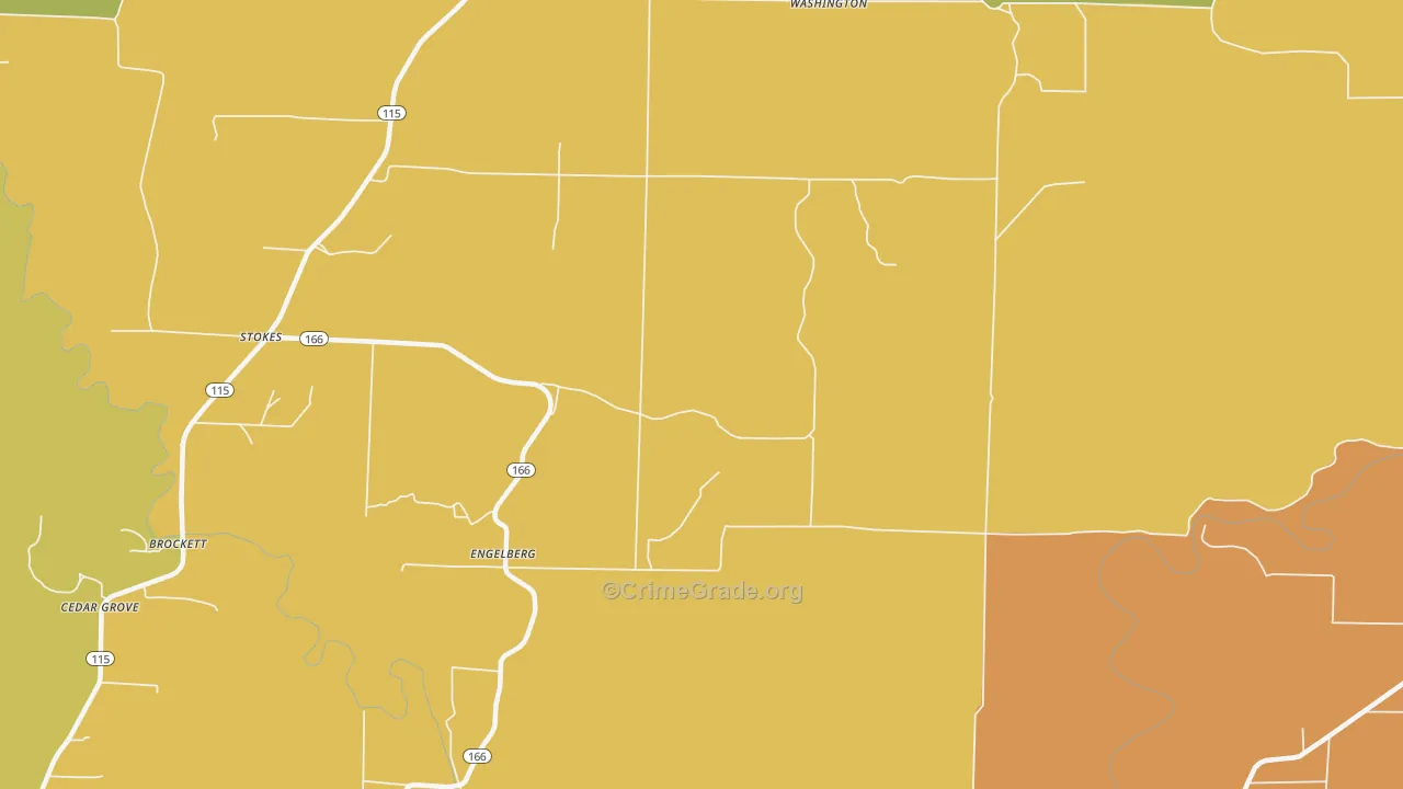 Engelberg, AR Map of Vandalism Rates