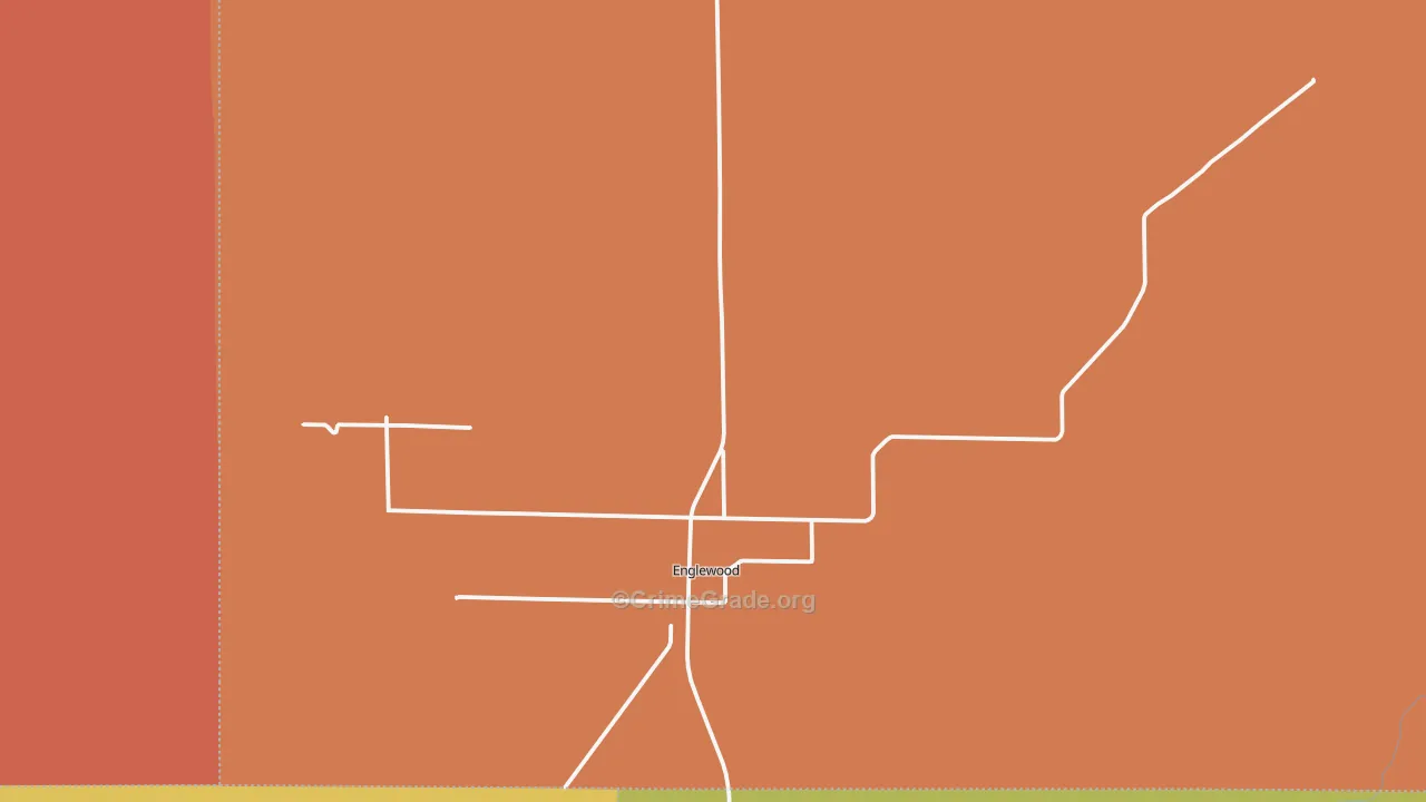 Englewood, KS Map of Vandalism Rates
