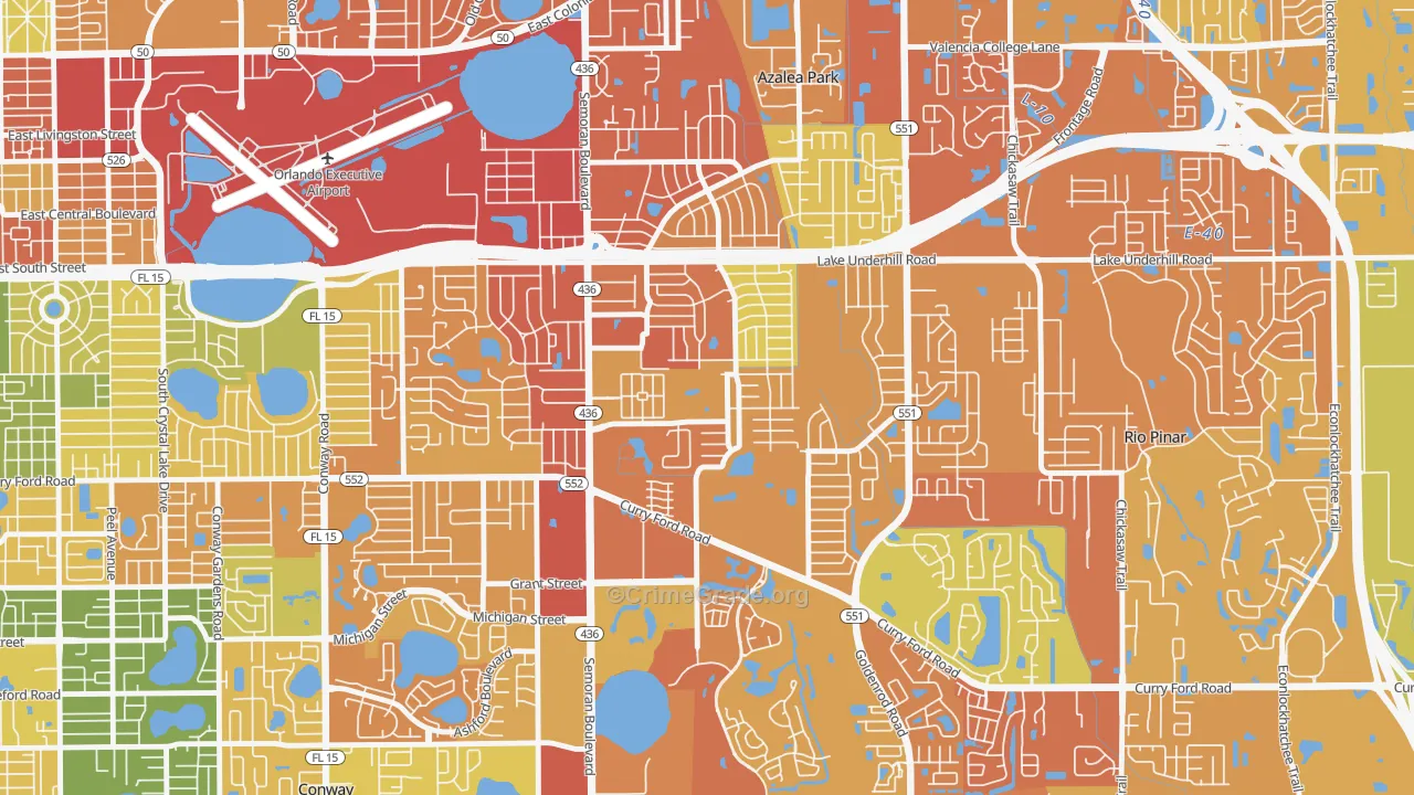 Englewood Park, Orlando, FL Map of Vandalism Rates