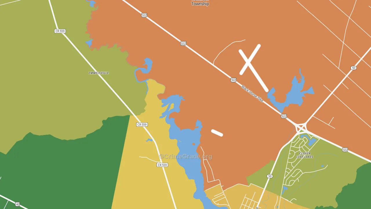 English Creek, NJ Map of Vandalism Rates