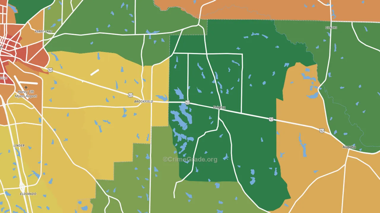 Enigma, GA Map of Vandalism Rates