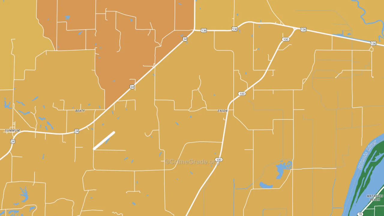 Enion, IL Map of Vandalism Rates