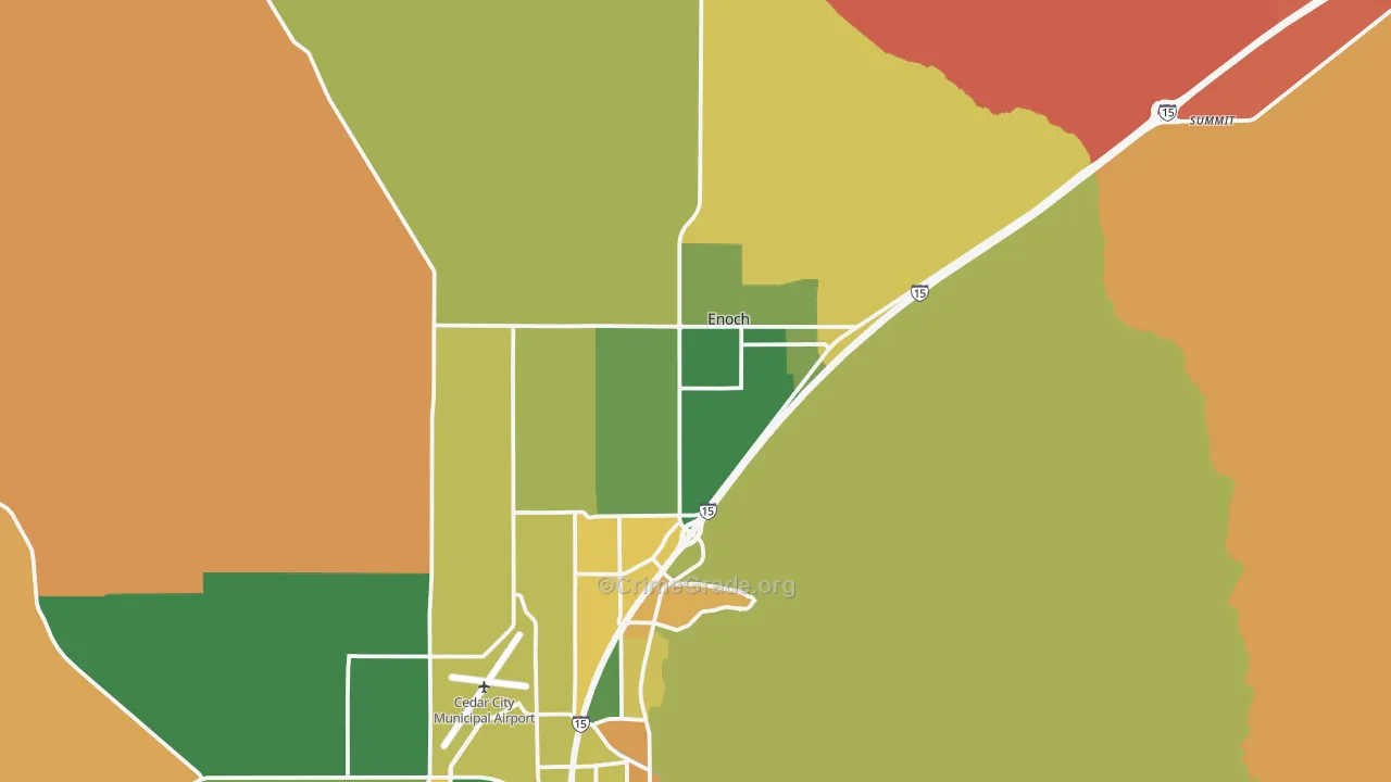 Enoch, UT Map of Vandalism Rates