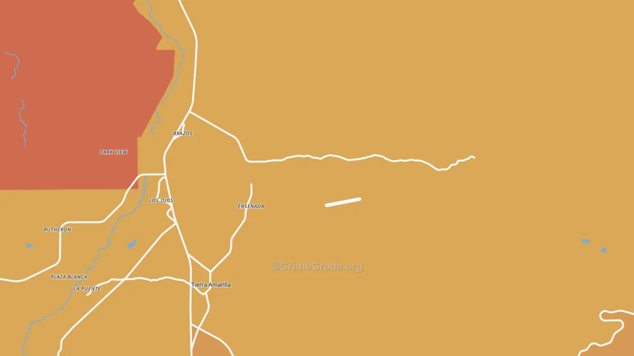 Ensenada, NM Map of Vandalism Rates