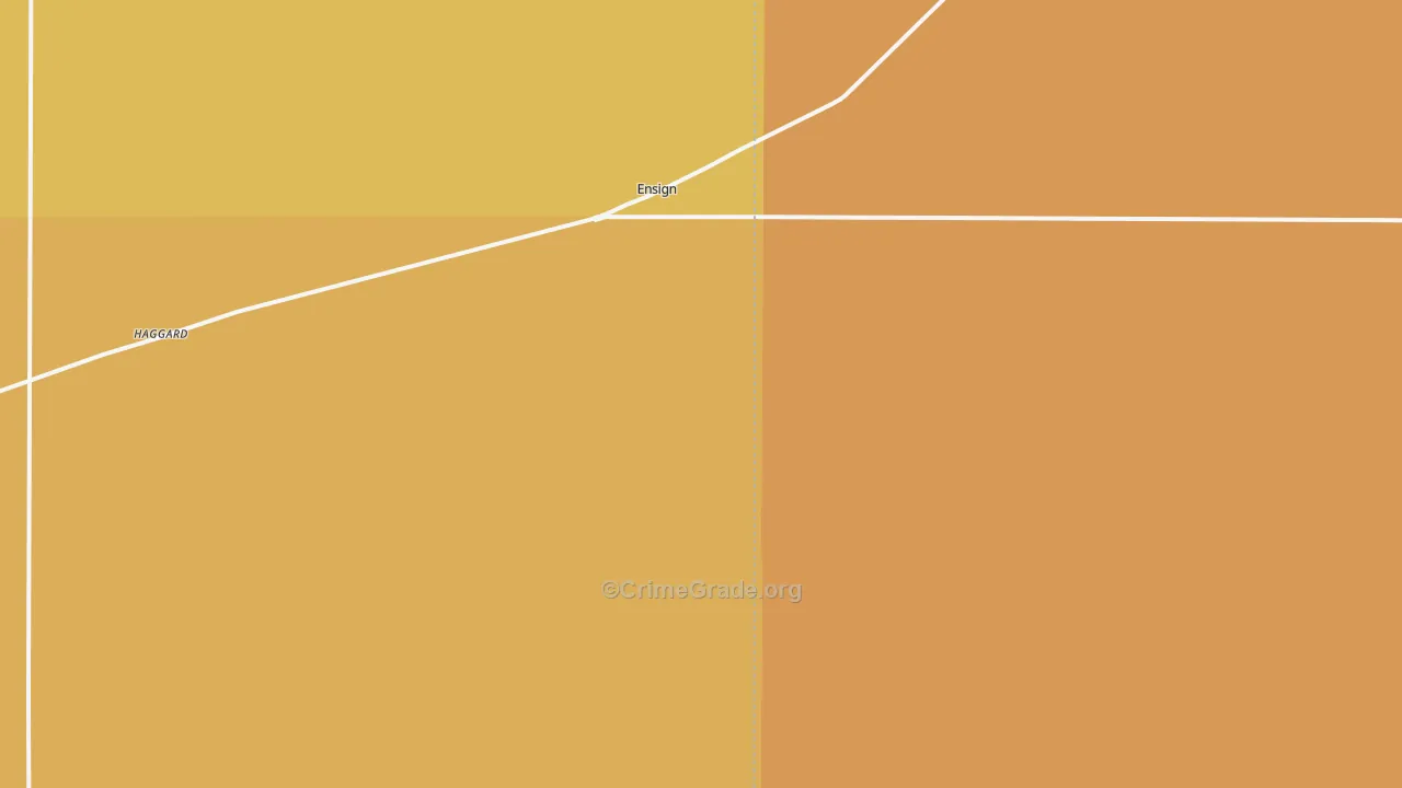 Ensign, KS Map of Vandalism Rates