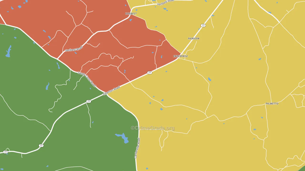 Enterprise, GA Map of Vandalism Rates