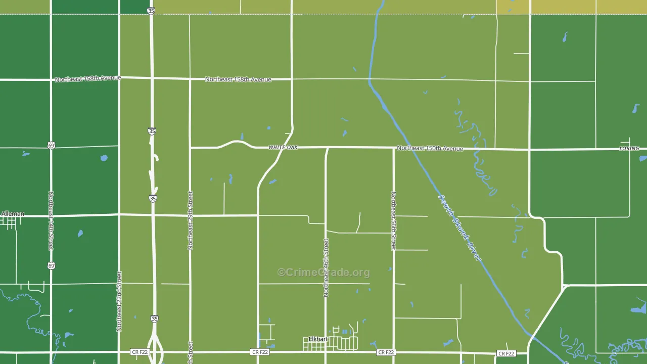 Enterprise, IA Map of Vandalism Rates