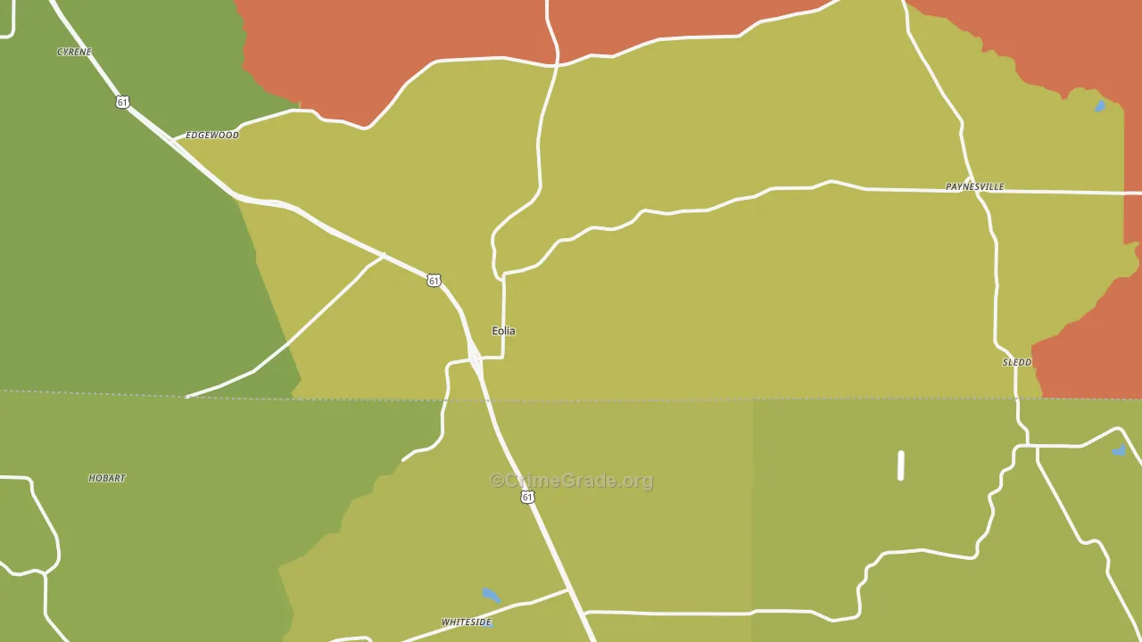 Eolia, MO Map of Vandalism Rates
