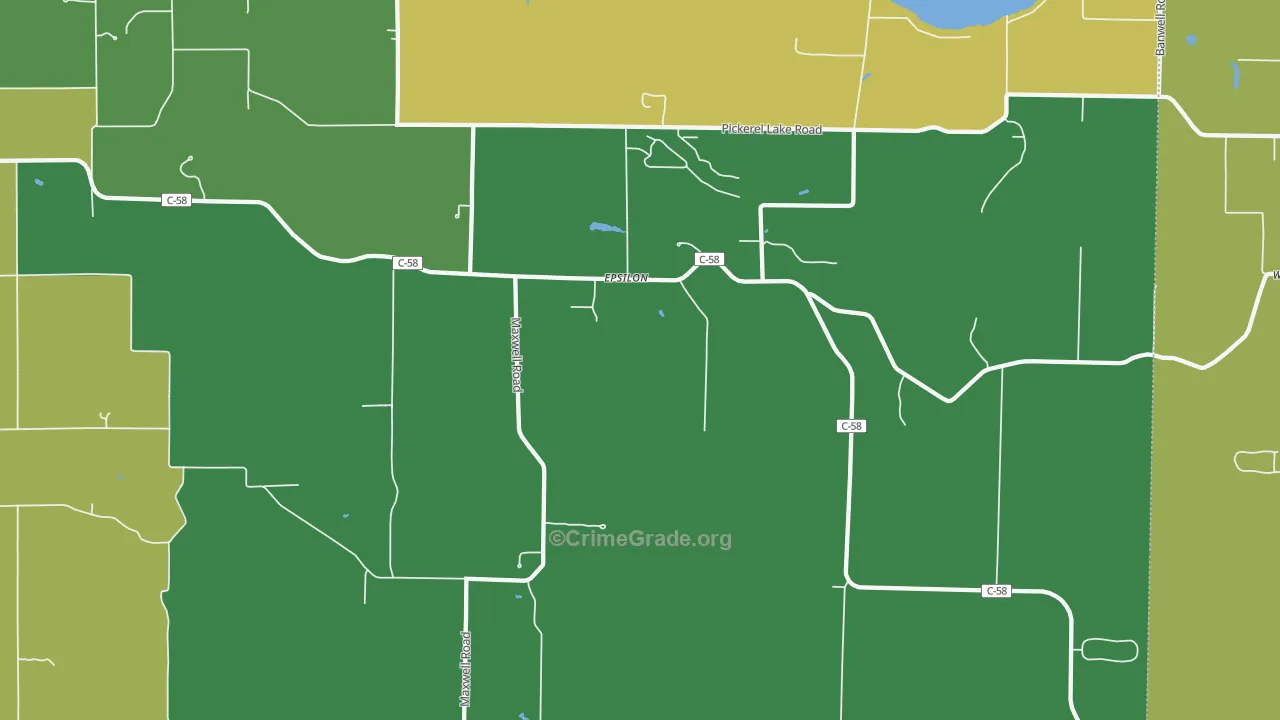 Epsilon, MI Map of Vandalism Rates