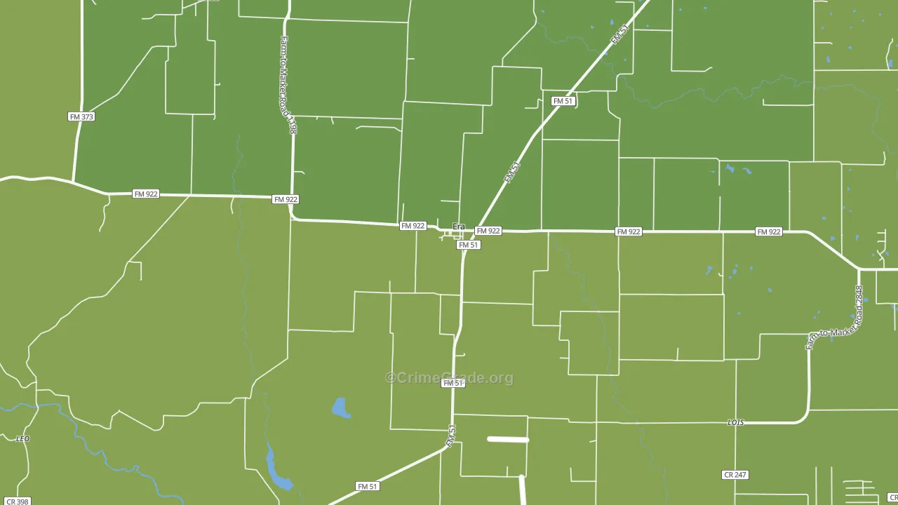 Era, TX Map of Vandalism Rates
