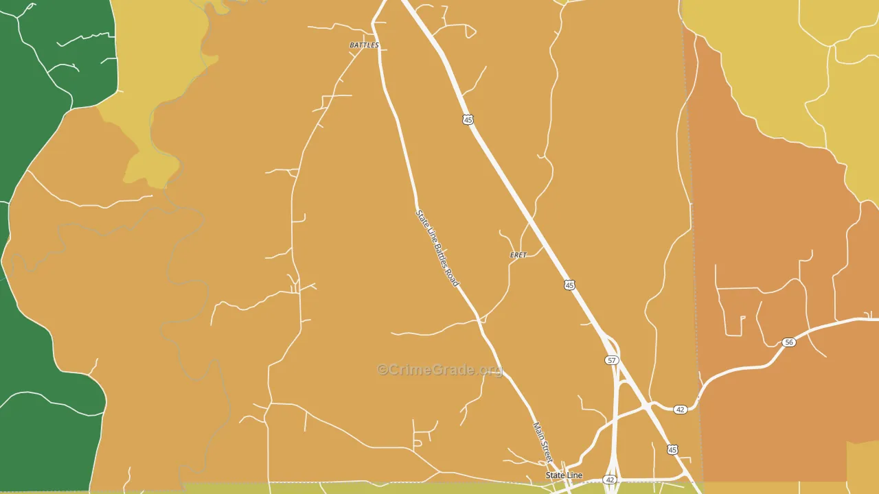 Eret, MS Map of Vandalism Rates