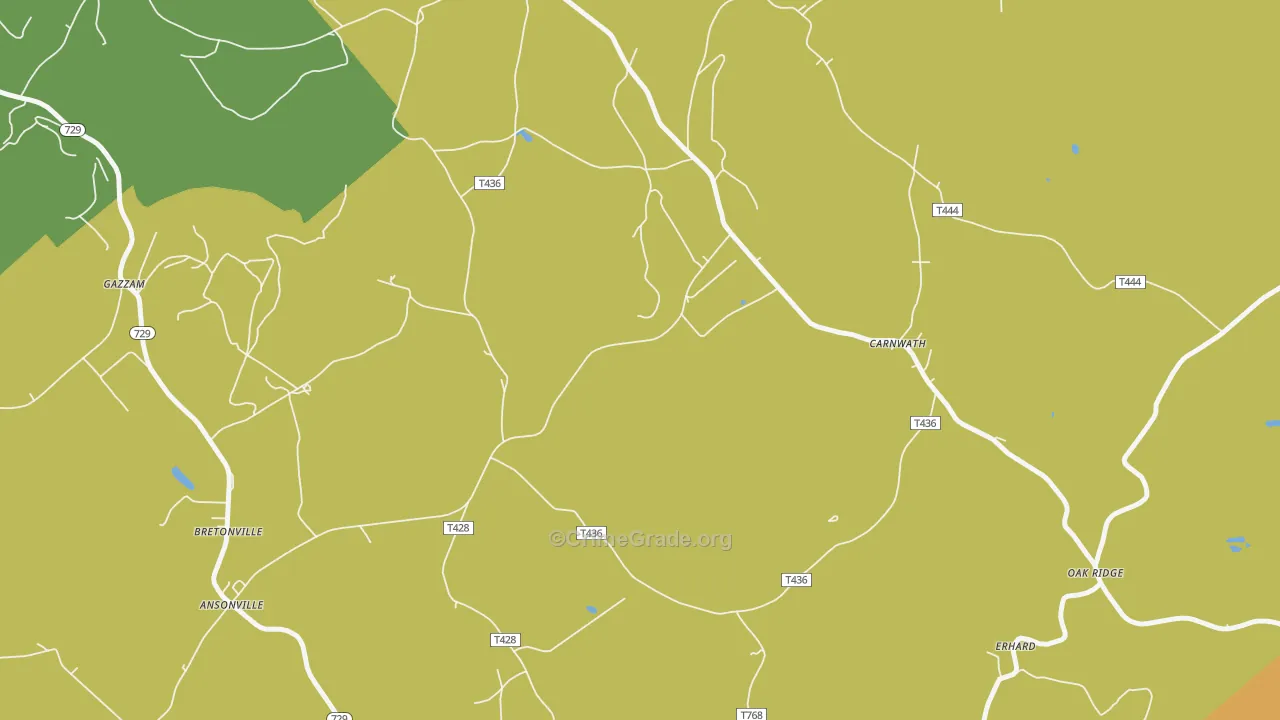 Erhard, PA Map of Vandalism Rates