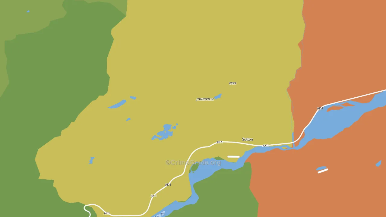 Eska, AK Map of Vandalism Rates
