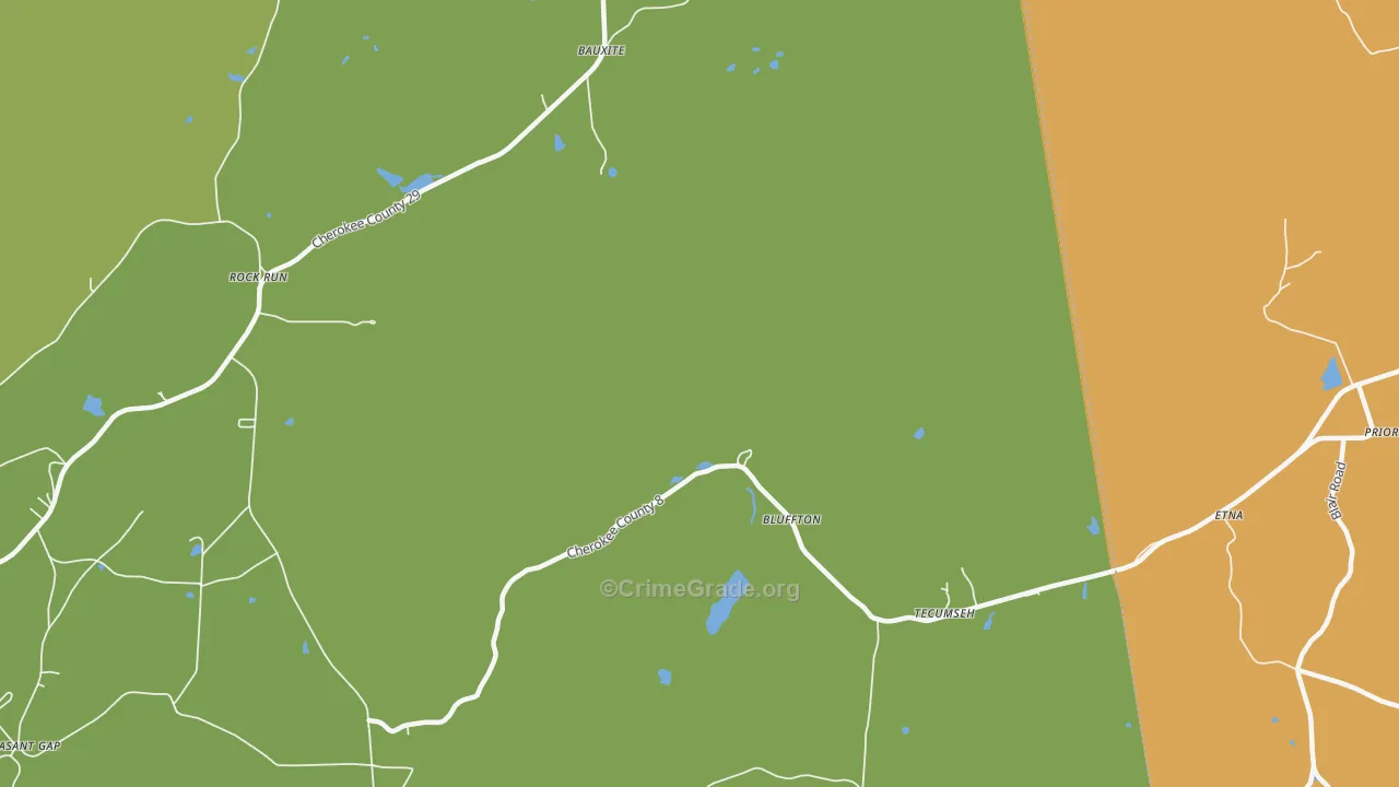 Esom Hill, AL Map of Vandalism Rates