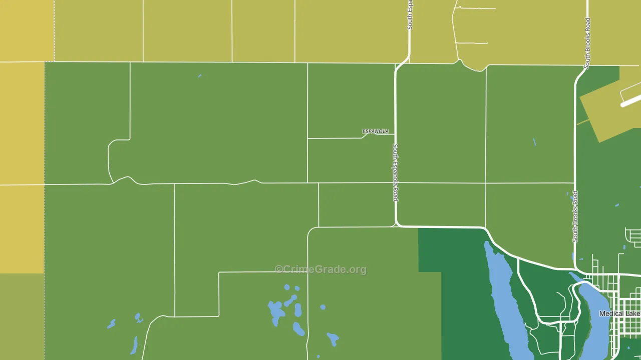 Espanola, WA Map of Vandalism Rates