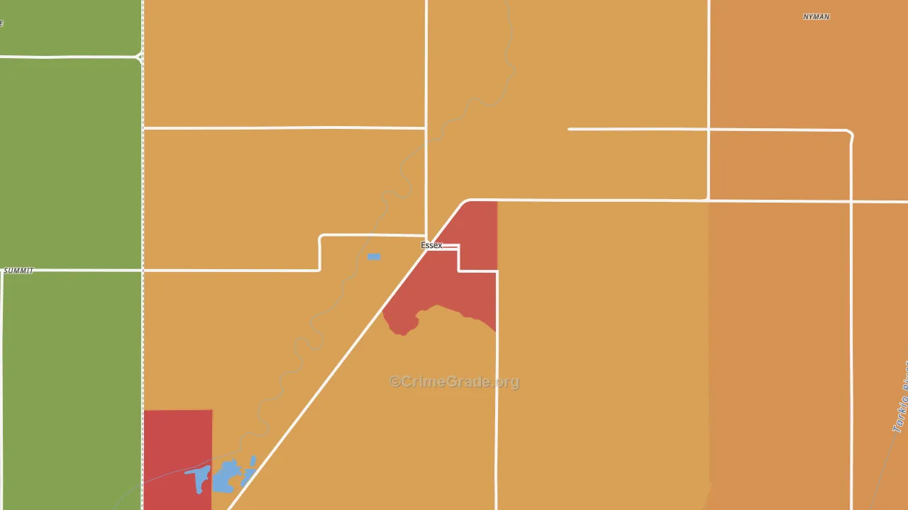 Essex, IA Map of Vandalism Rates