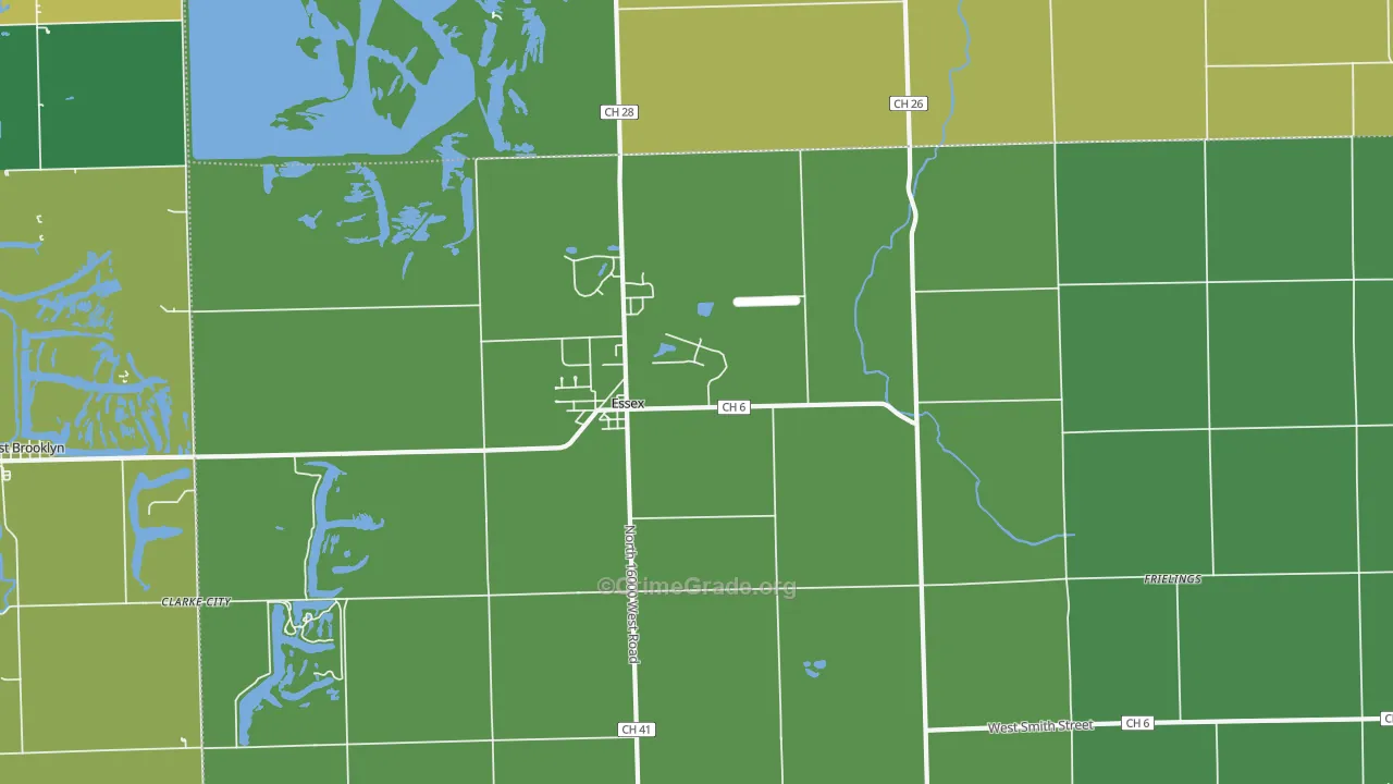 Essex, IL Map of Vandalism Rates