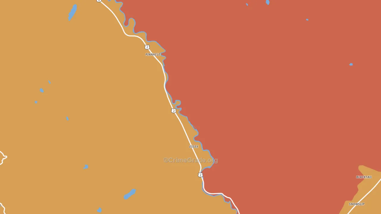 Essex, MT Map of Vandalism Rates