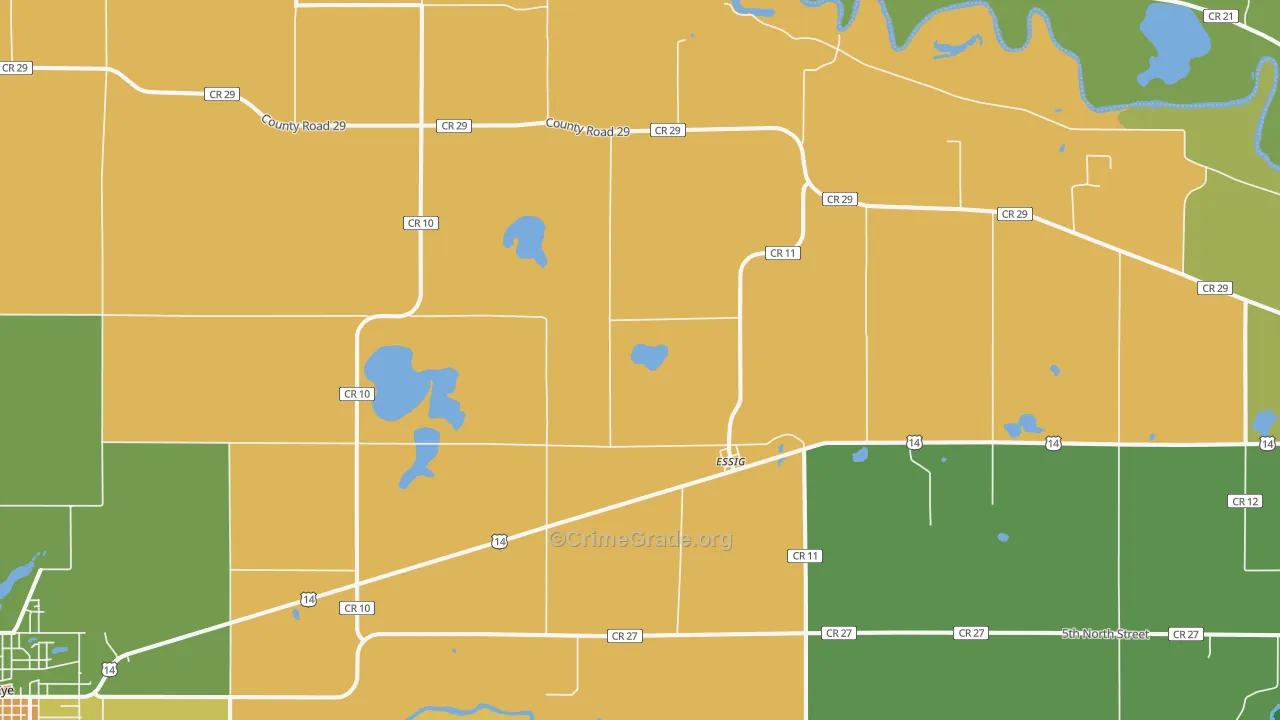 Essig, MN Map of Vandalism Rates