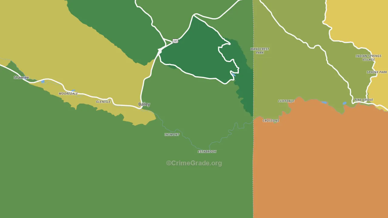 Estabrook, CO Map of Vandalism Rates