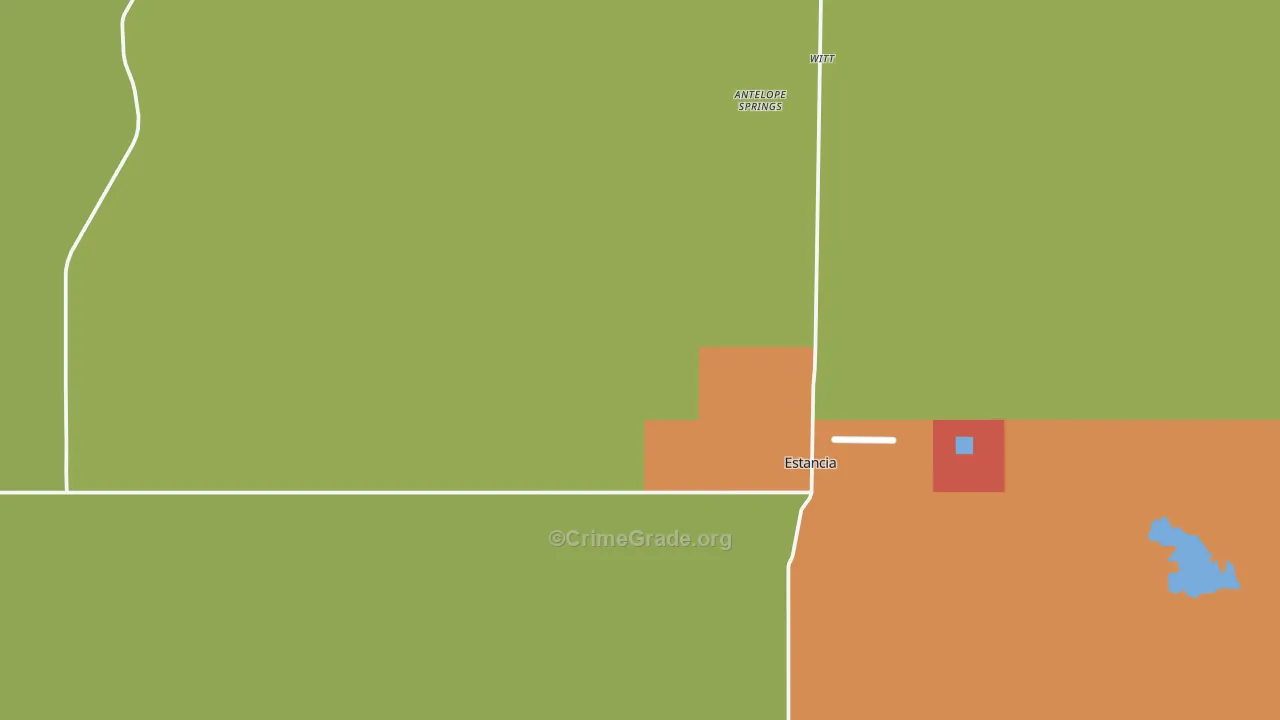 Estancia, NM Map of Vandalism Rates