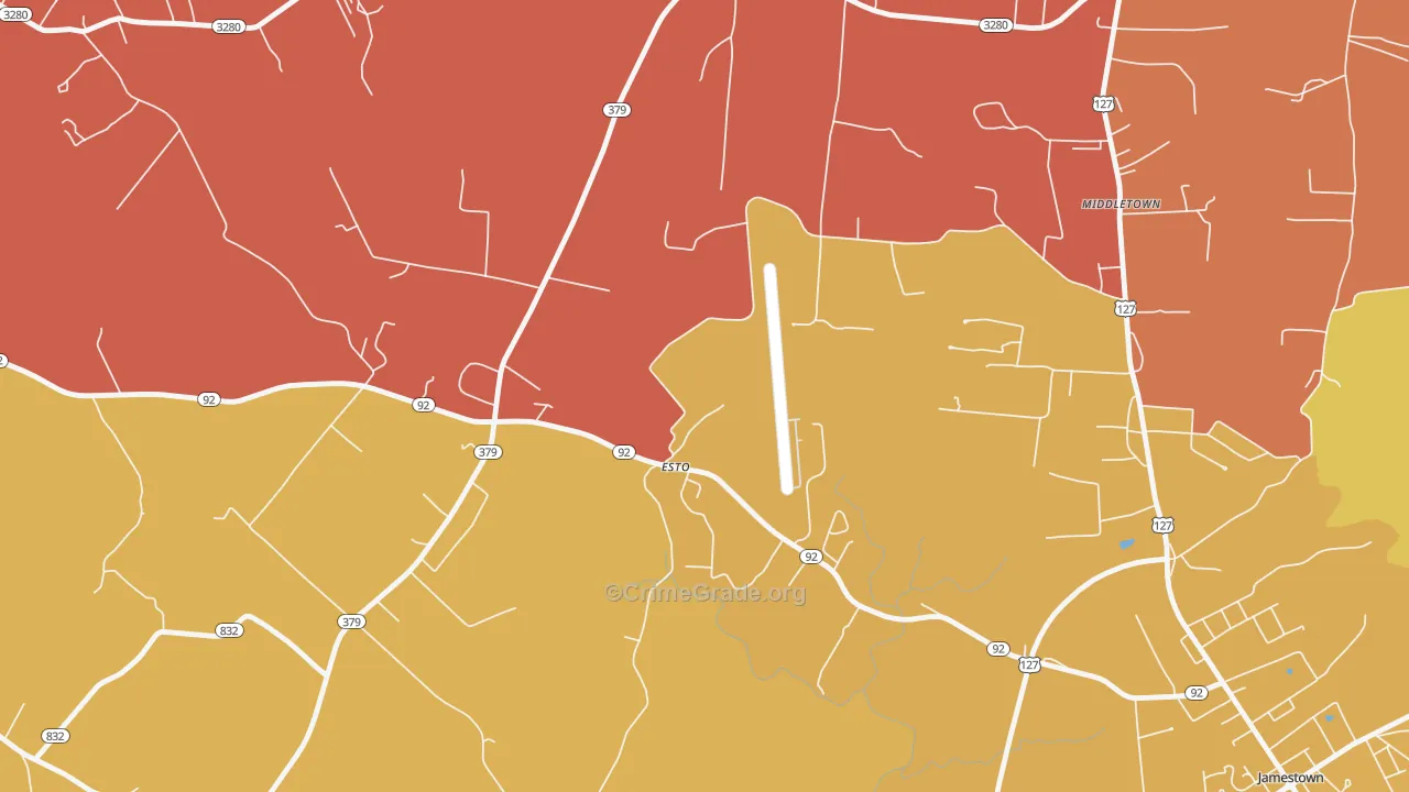 Esto, KY Map of Vandalism Rates