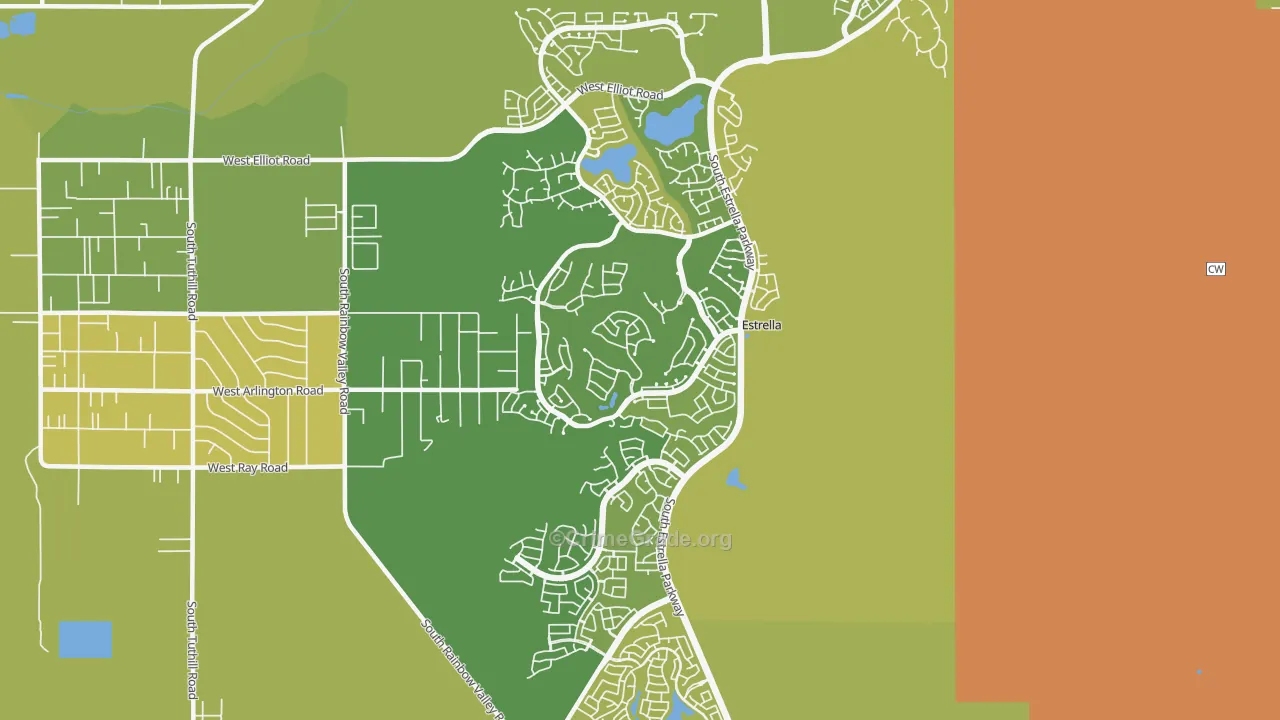 Estrella-Goodyear, Goodyear, AZ Map of Vandalism Rates