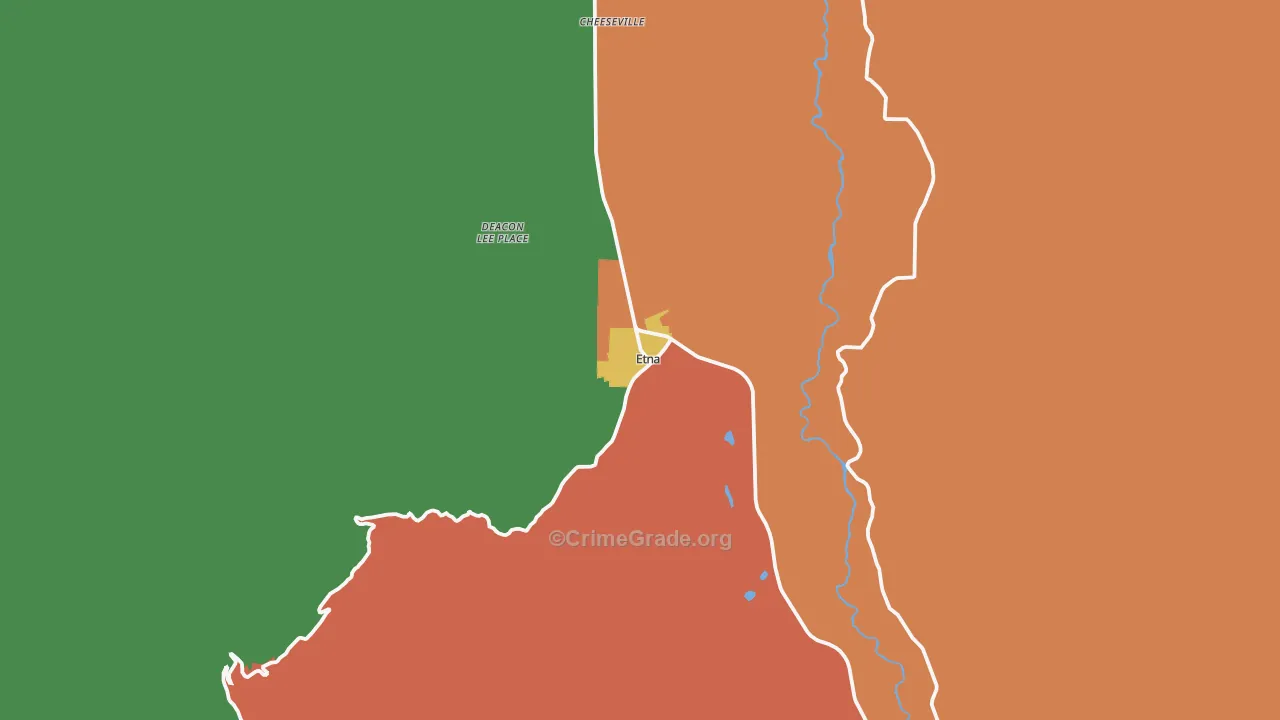Etna, CA Map of Vandalism Rates