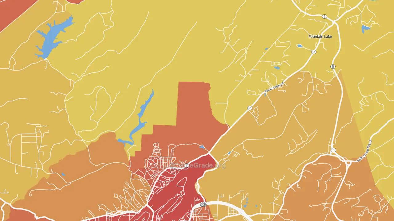 Euclid Heights, AR Map of Vandalism Rates