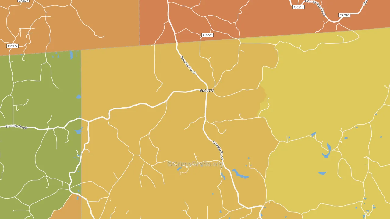 Eucutta, MS Map of Vandalism Rates