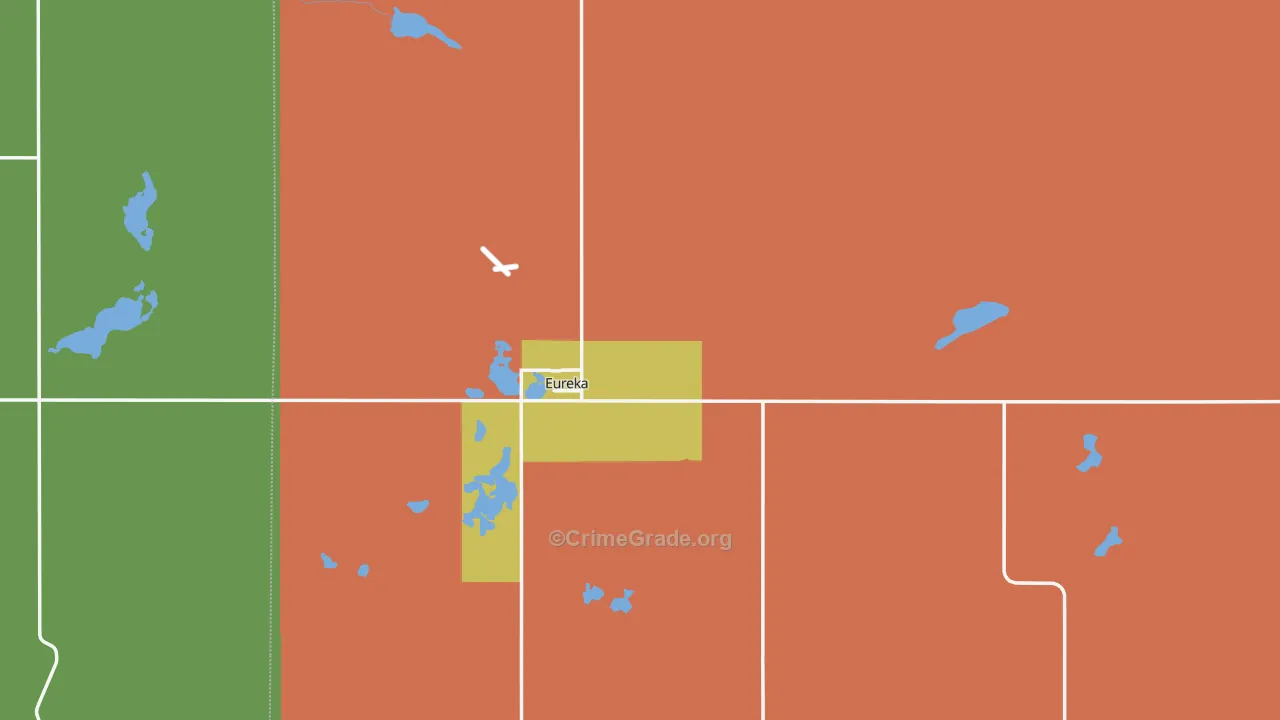 Eureka, SD Map of Vandalism Rates
