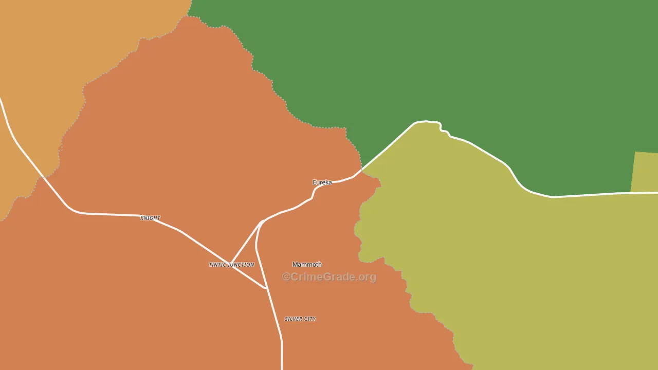 Eureka, UT Map of Vandalism Rates