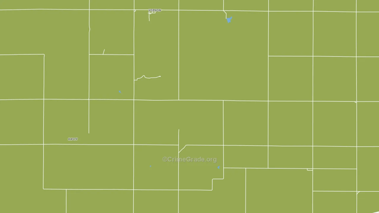 Everett, KS Map of Vandalism Rates
