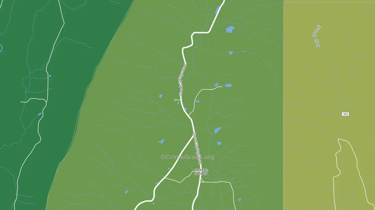 Everett Springs, GA Map of Vandalism Rates