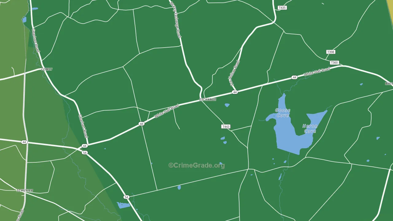 Exchange, PA Map of Vandalism Rates