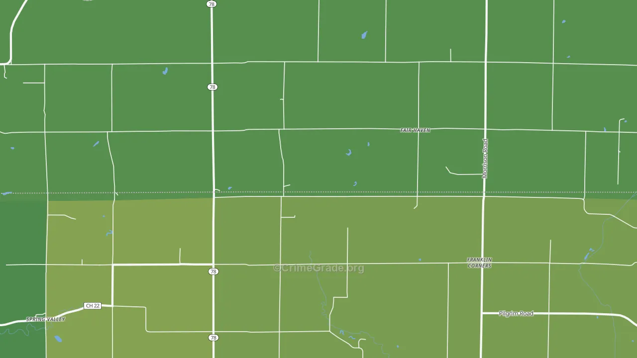 Fair Haven, IL Map of Vandalism Rates