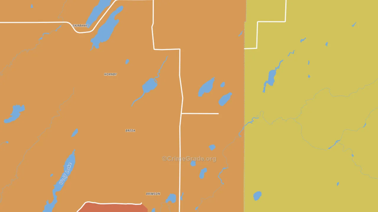Fairbanks, MN Map of Vandalism Rates
