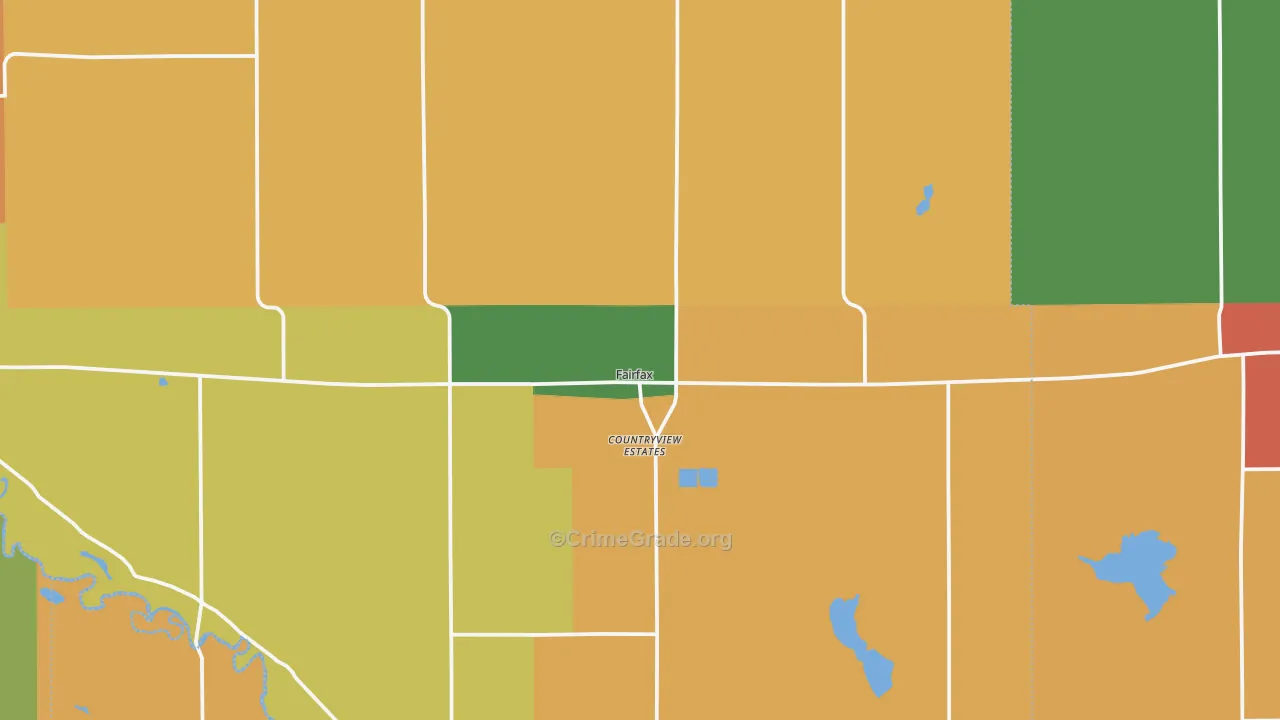 Fairfax, MN Map of Vandalism Rates