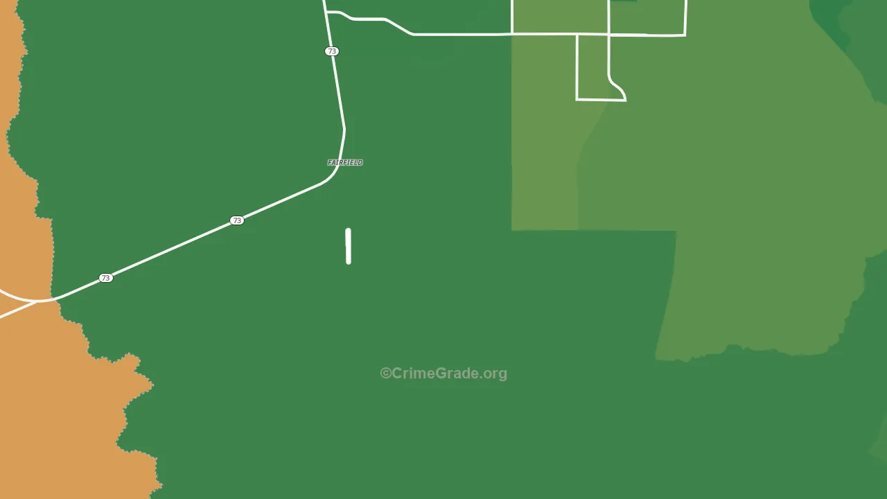 Fairfield, UT Map of Vandalism Rates