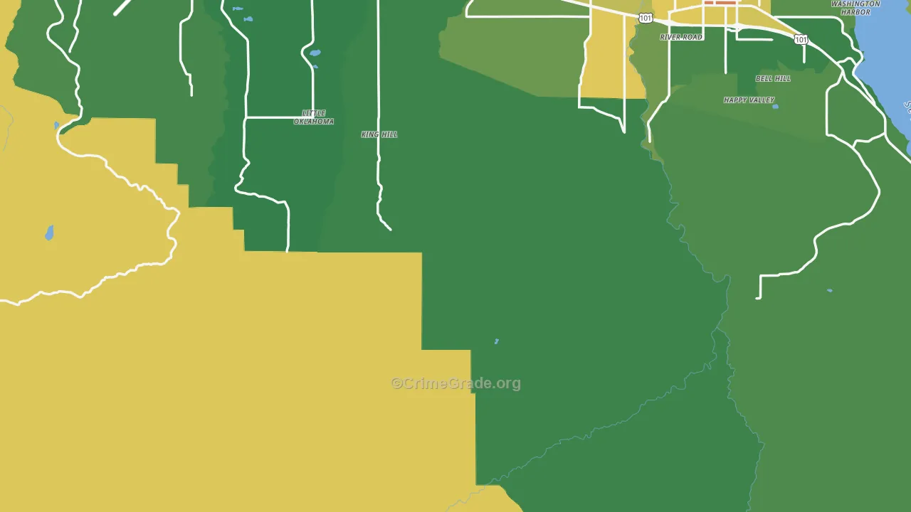 Fairholm, WA Map of Vandalism Rates