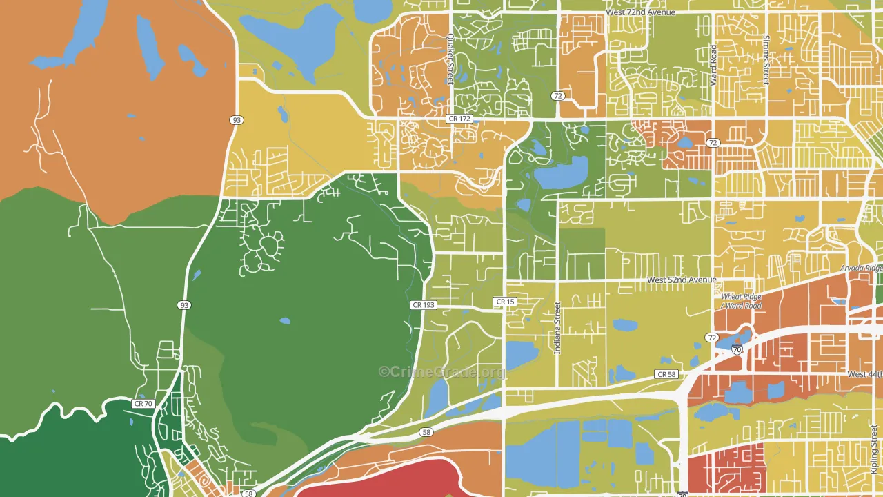 Fairmount, CO Map of Vandalism Rates