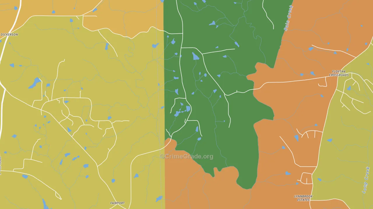 Fairport, NC Map of Vandalism Rates