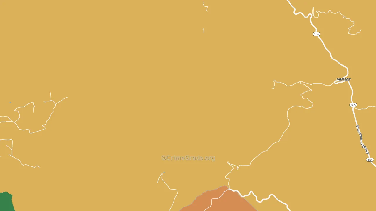 Fairview, CO Map of Vandalism Rates