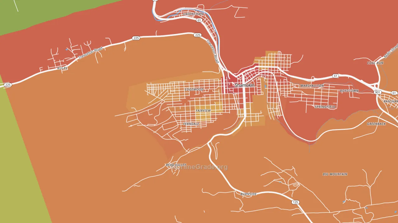 Fairview-Ferndale, PA Map of Vandalism Rates