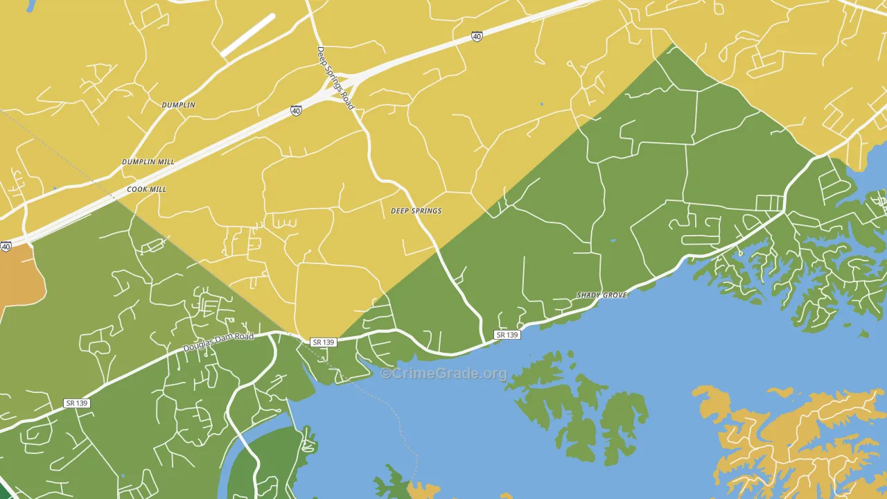 Fairview Heights, TN Map of Vandalism Rates