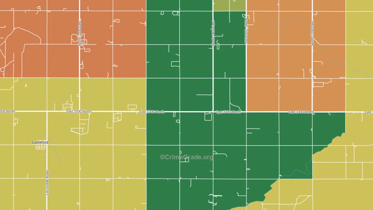 Fairview, ID Map of Vandalism Rates