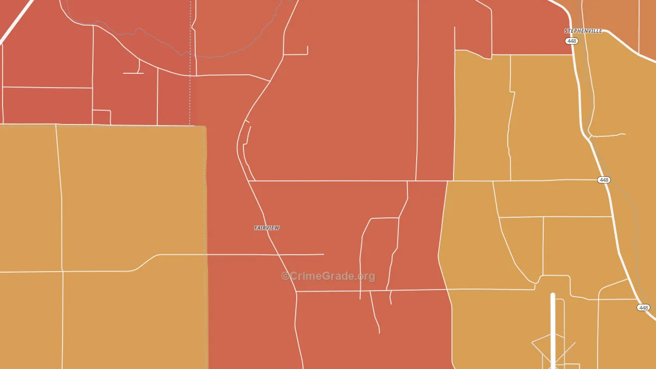 Fairview, MS Map of Vandalism Rates