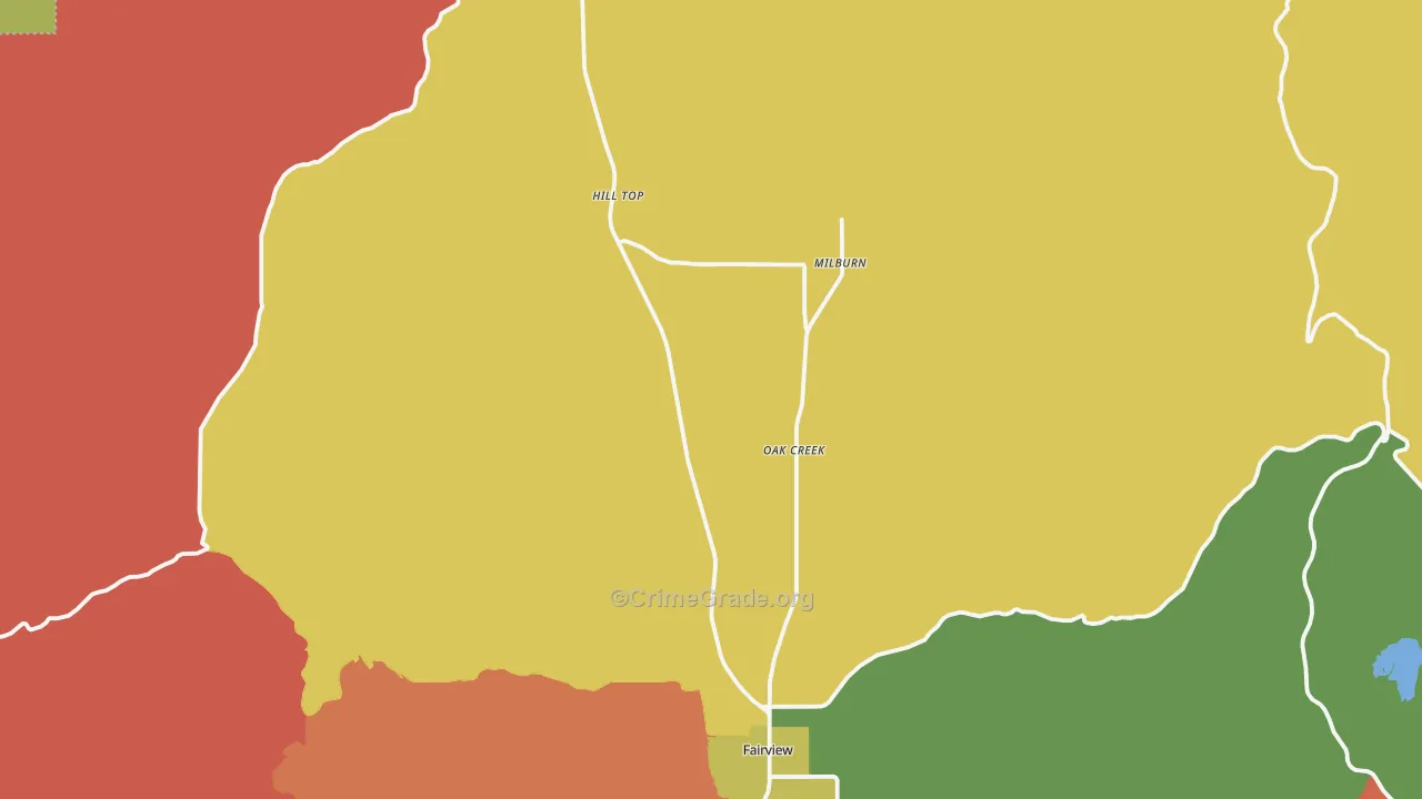 Fairview, UT Map of Vandalism Rates