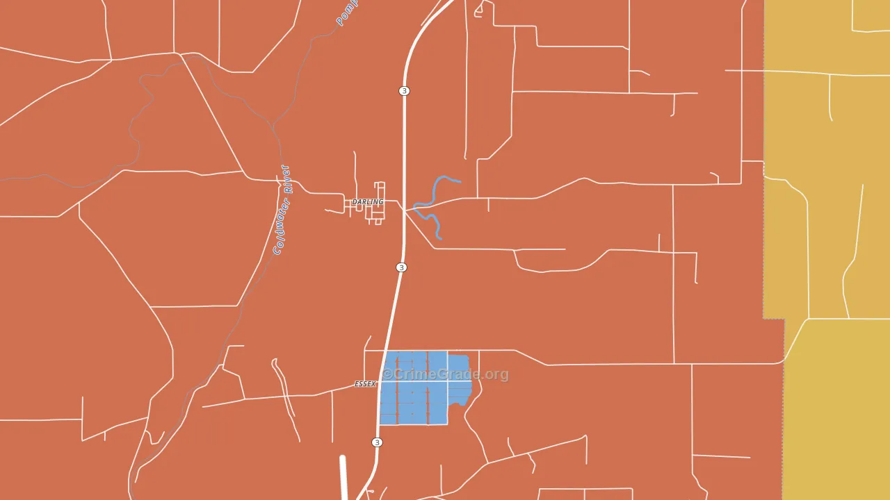 Falcon, MS Map of Vandalism Rates