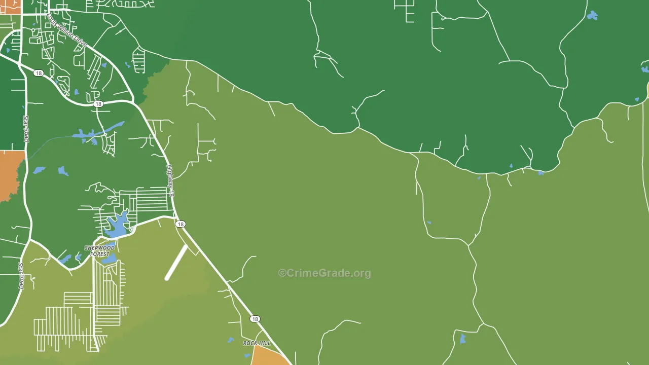 Fannin, MS Map of Vandalism Rates